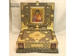 Ковчег для частиц св. мощей святителя Иоанна Шанхайского, 285х235х120 мм, серебро, золочение, камни.