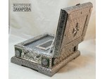 Ковчег для святых мощей св. Софии Слуцкой, 272х220 мм, серебро, нефрит, дерево