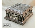Ковчег для святых мощей св. Софии Слуцкой, 272х220х120 мм, серебро, нефрит, дерево